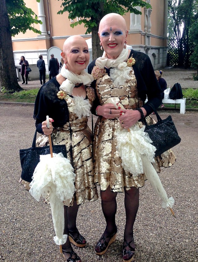 Adele (left) and Eva (right) at the Venice Biennale