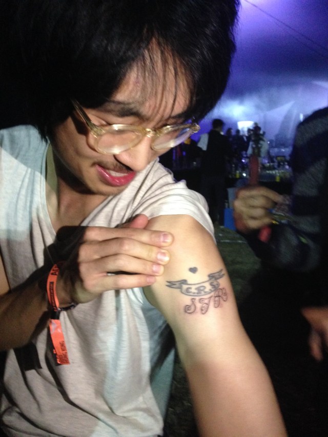 Adrian Wong and his new ink
