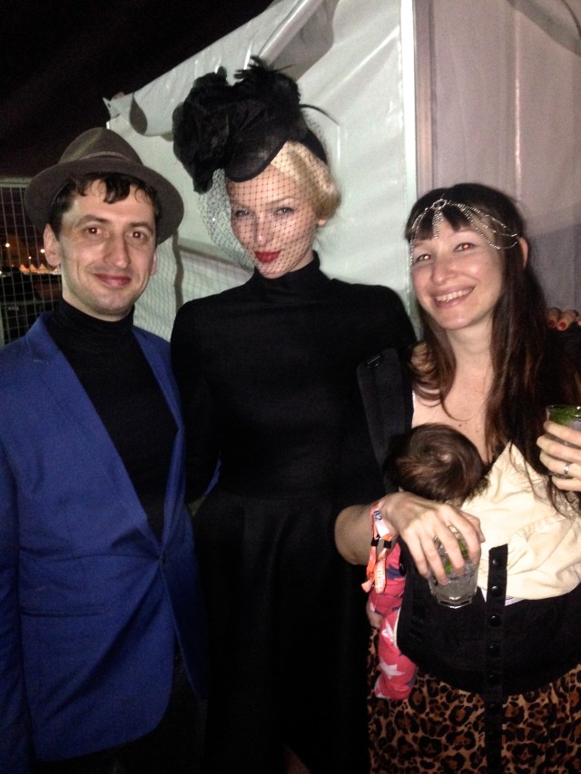 With HK musicians, The Head Clowns, and new baby