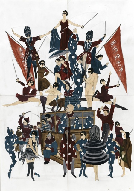 Marcel Dzama, 'The Circus is in Town, 2012. Courtesy of Sies + Höke.