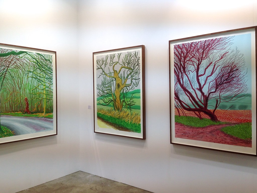 David Hockney iPad drawing prints at Annely Juda Fine Art.