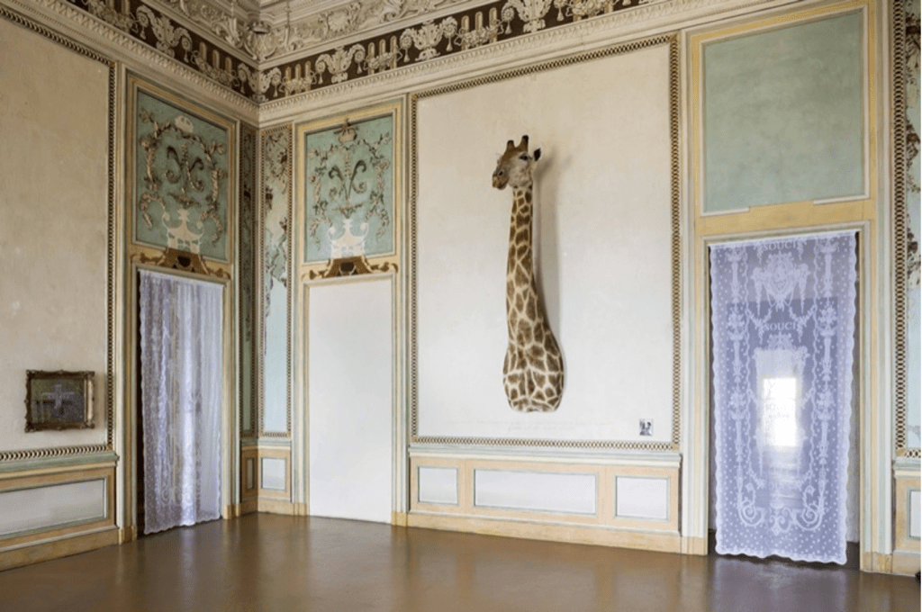 View of the exhibition 'Madre' at Castello di Rivoli Turin, 2014-2015.  Image courtesy of Galerie Perrotin.