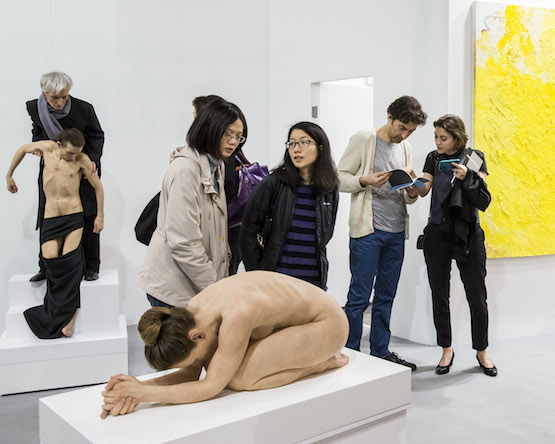 Installation view, Sam Jinks at Sullivan+Strumpf booth, Art Basel in Hong Kong 2015