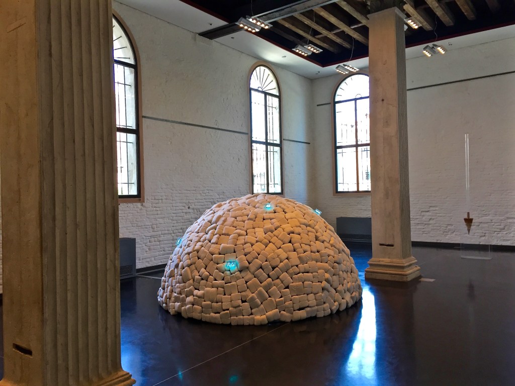 Mario Merz exhibition at Gallerie dell'Accademia