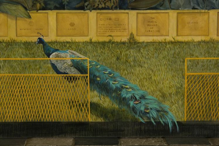 'The Garden of Sardinia Cyprus and Jerusalem', 2014, oil on canvas 450 x 2524 cm. Photo: Serge Domingie