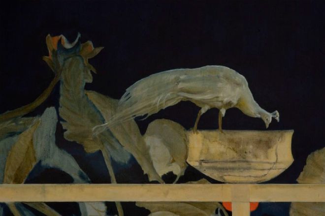 'The Garden of Sardinia Cyprus and Jerusalem', 2014, oil on canvas 450 x 2524 cm. Photo: Serge Domingie