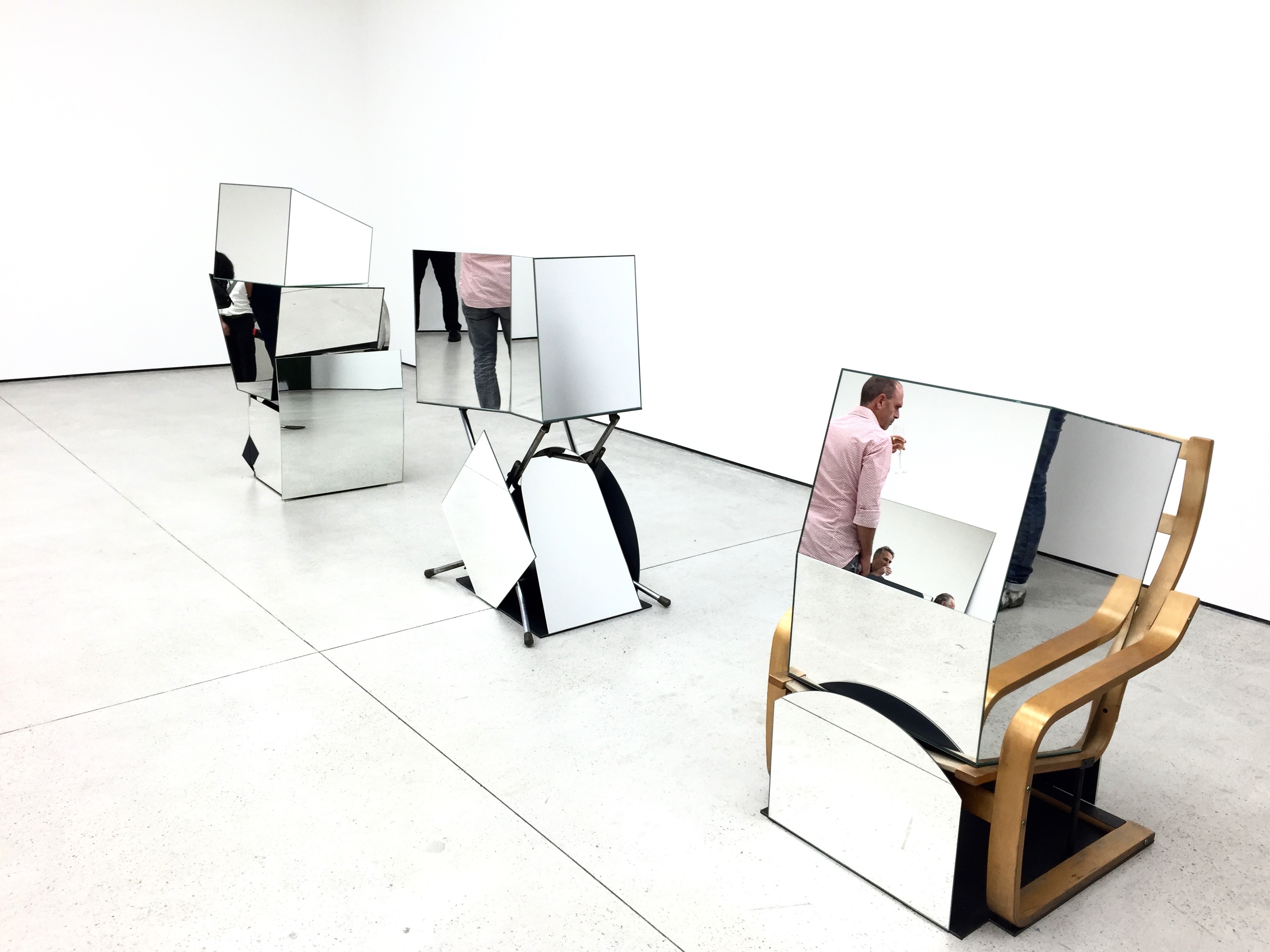 Installation view, Liu Wei, Silver, 2015.