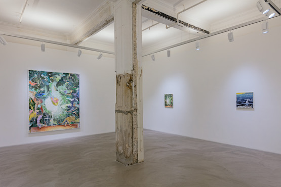 Matthias Weischer: Traces to nowhere. Installation view, Lehmann Maupin, Hong Kong. Courtesy the artist and Lehmann Maupin, New York and Hong Kong Photo: Kitmin Lee