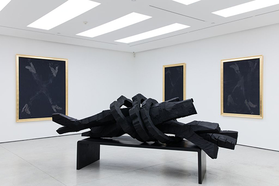 Installation view of Georg Baselitz' solo exhibition at White Cube Hong Kong. Photo: White Cube (Vincent Tsang).